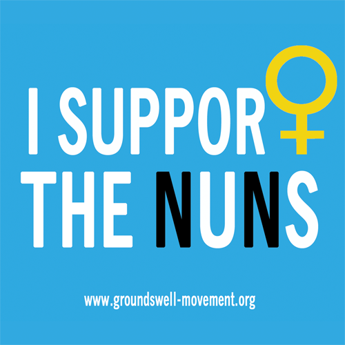 I support the nuns sticker